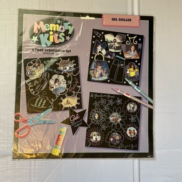 MEMORY KITS - 6 Page Gel Roller Scrapbook Kit - NEW - Picture 2 of 3